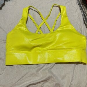 Zyia Active sports bra yellow size small